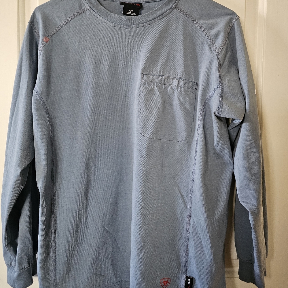 Ariat Women's FR Blue Long Sleeve Tee
